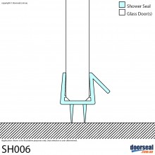 SH006 Shower Screen Seal (10mm glass)